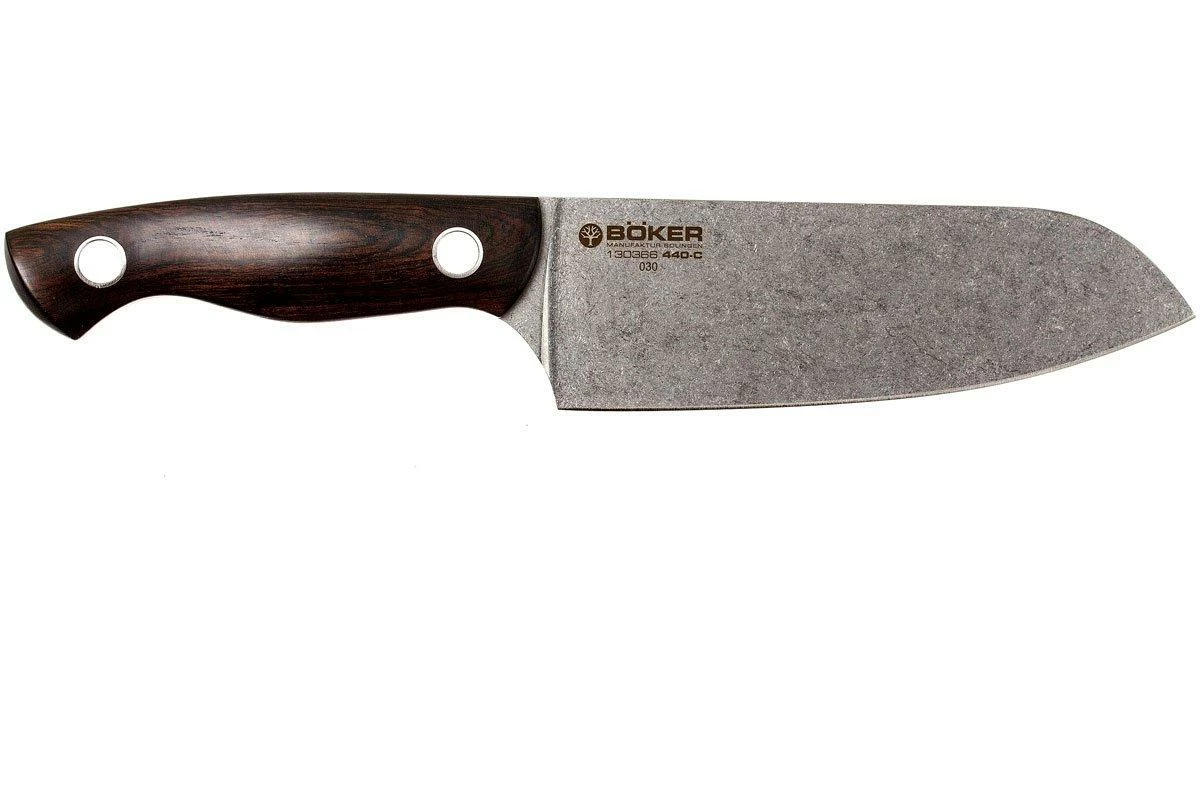 Böker 130366, Saga Couteau Santoku, Bois De Grenadille 4 Böker 130366, Saga Couteau Santoku, Bois De Grenadille – Image 2
