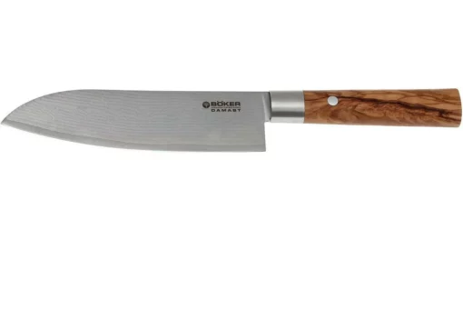 Böker Damast Olive 17,2 Cm Santoku, 130437DAM 8 Böker Damast Olive 17,2 Cm Santoku, 130437DAM -KNIVESANDTOOLS Soldes BO130437DAM 01 boker damast olive bo130437dam 01
