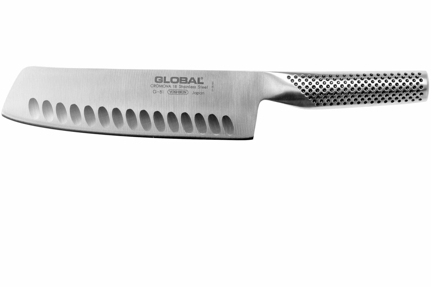 Global G81 Nakiri Couteau à Légumes 18cm 3 Global G81 Nakiri Couteau à Légumes 18cm