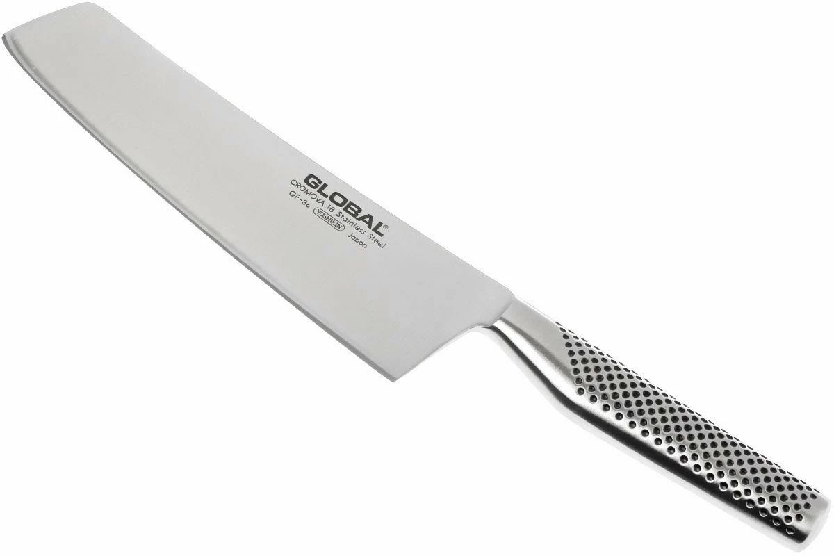 Global GF36 Nakiri Couteau à Légumes 19 Cm 3 Global GF36 Nakiri Couteau à Légumes 19 Cm