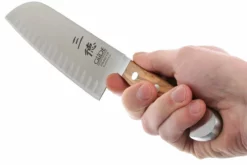Santoku Alvéolé Alpha Olivier Güde, X546/18 -KNIVESANDTOOLS Soldes GUX546 18 05 gude alpha olive gux546 18 05