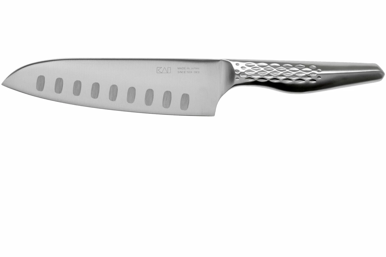 Kai Seki Magoroku Shoso Santoku Avec Alvéoles, 16,5 Cm 3 Kai Seki Magoroku Shoso Santoku Avec Alvéoles, 16,5 Cm