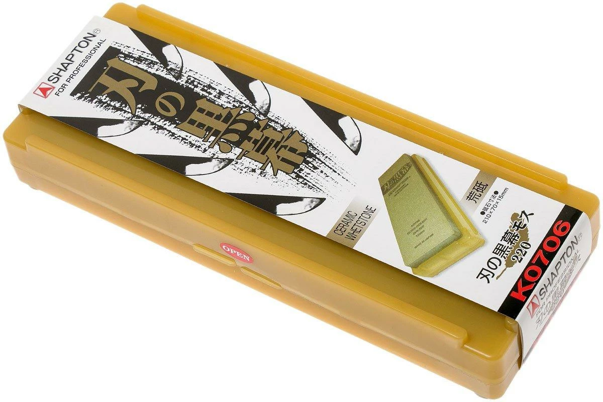 Shapton Pro Stone Grain 220 Coarse Pierre à Aiguiser, Moss, K0706 5 Shapton Pro Stone Grain 220 Coarse Pierre à Aiguiser, Moss, K0706 – Image 3