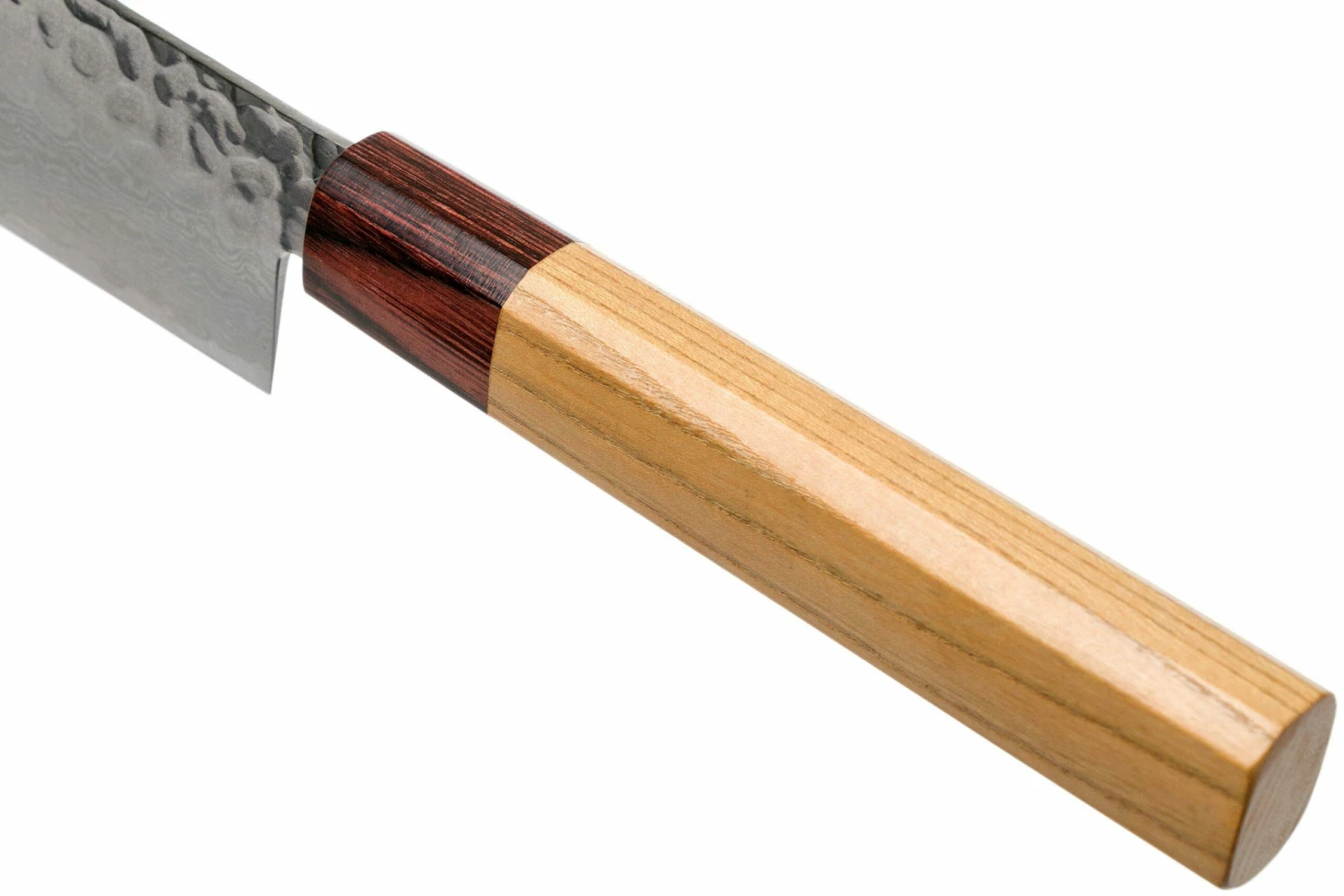 Sakai Takayuki Nakiri 33-Layer Damascus Hammered WA 16 Cm 7 Sakai Takayuki Nakiri 33-Layer Damascus Hammered WA 16 Cm – Image 5