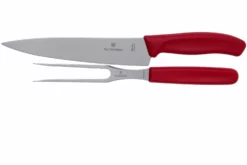 Victorinox SwissClassic 6.7131.2G, Set à Trancher 2 Pièces, Rouge