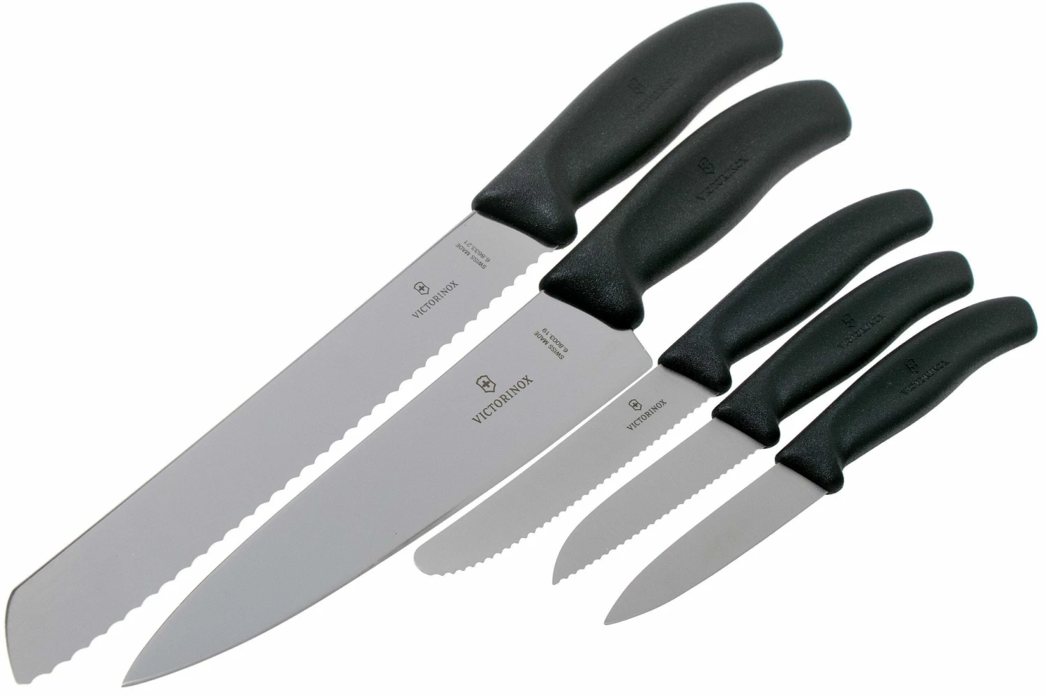 Victorinox SwissClassic 6.7133.5G Set De 5 Couteaux De Cuisine, Noir 5 Victorinox SwissClassic 6.7133.5G Set De 5 Couteaux De Cuisine, Noir – Image 3