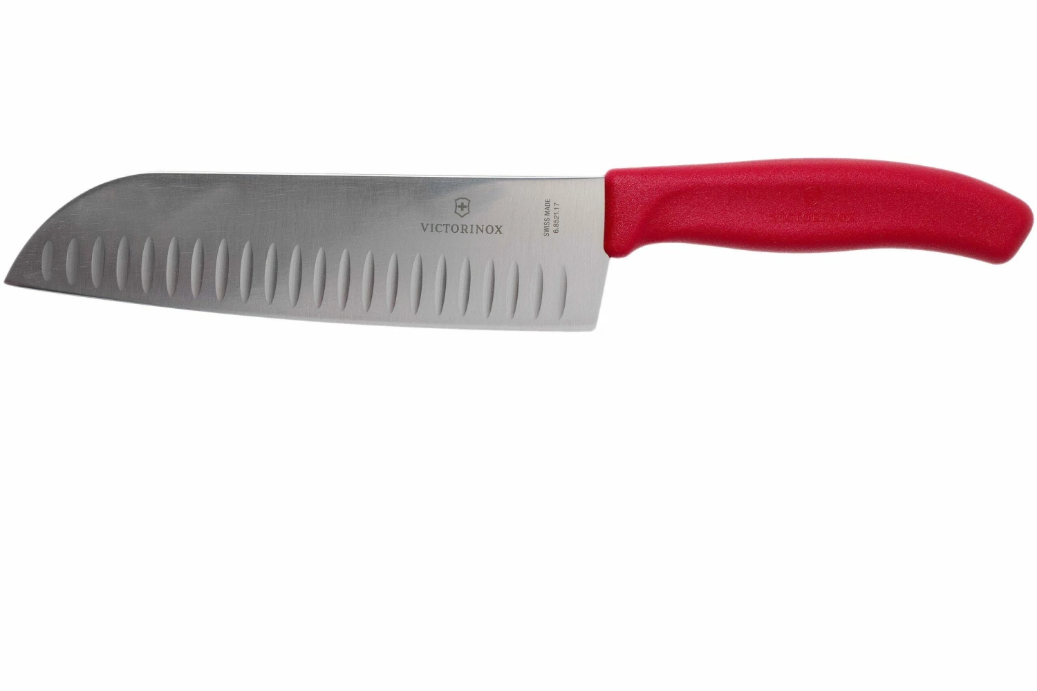 Victorinox SwissClassic 6.8521.17G Santoku Avec Alvéoles 17 Cm, Rouge 3 Victorinox SwissClassic 6.8521.17G Santoku Avec Alvéoles 17 Cm, Rouge