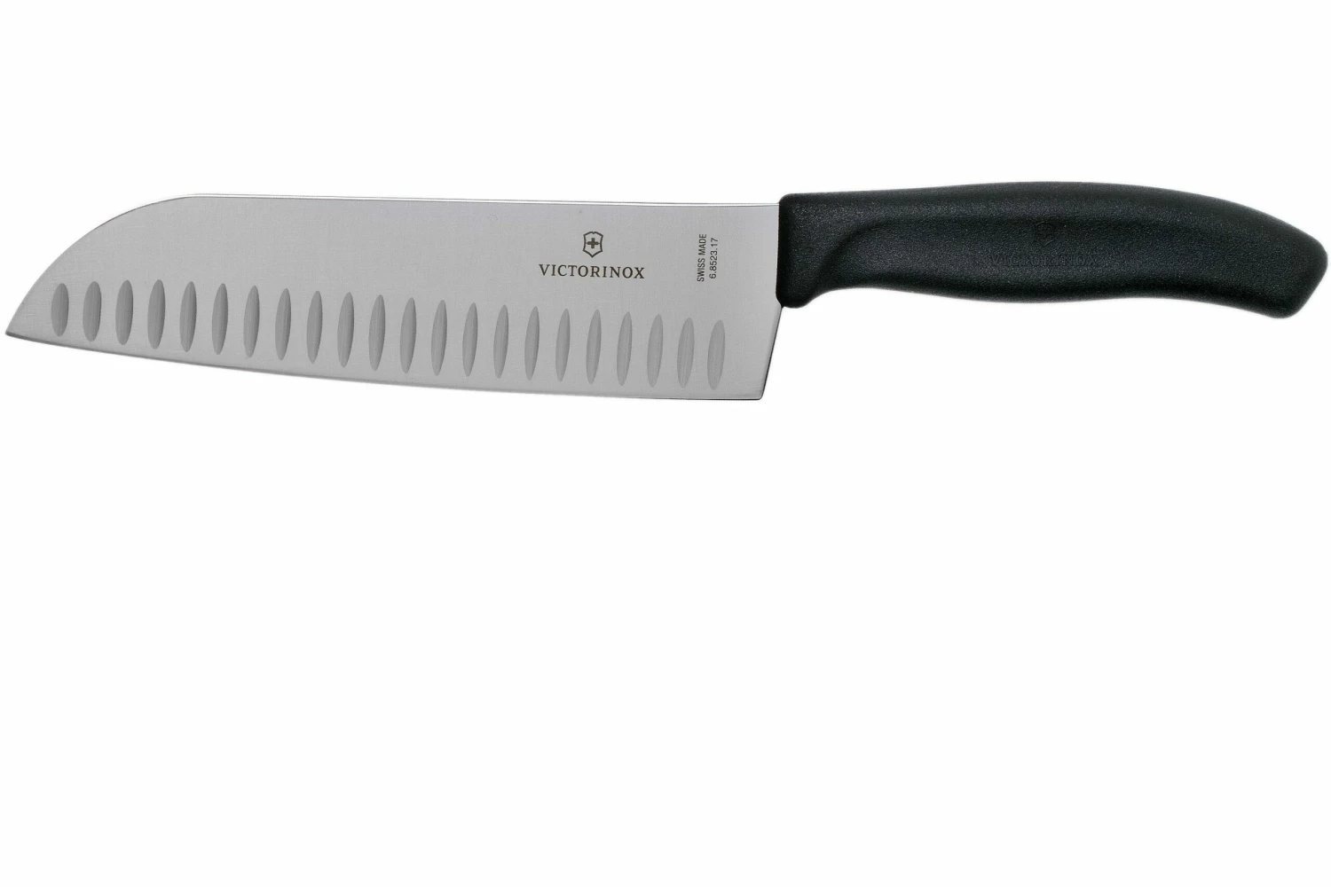 Victorinox SwissClassic 6.8523.17G Santoku Avec Alvéoles 17 Cm, Noir 3 Victorinox SwissClassic 6.8523.17G Santoku Avec Alvéoles 17 Cm, Noir