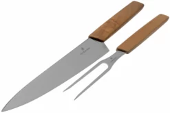 Victorinox Swiss Modern 6.9091.2 Set à Trancher, Bois De Noyer -KNIVESANDTOOLS Soldes VT6 9091 2 03 victorinox scaled
