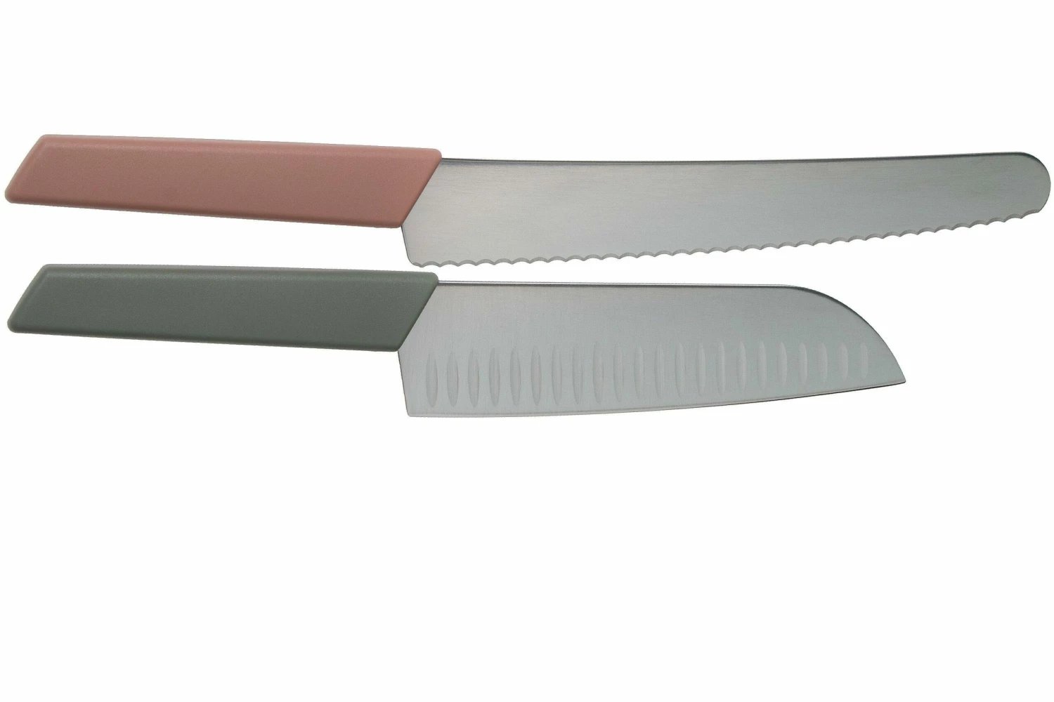 Victorinox Swiss Modern Set De Couteaux, Deux Pièces, Couteau à Pain Et Santoku 4 Victorinox Swiss Modern Set De Couteaux, Deux Pièces, Couteau à Pain Et Santoku – Image 2