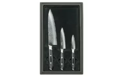 Yaxell Tsuchimon 36754, Set De 3 Couteaux : Couteau De Chef, Couteau Universel Et Couteau à éplucher