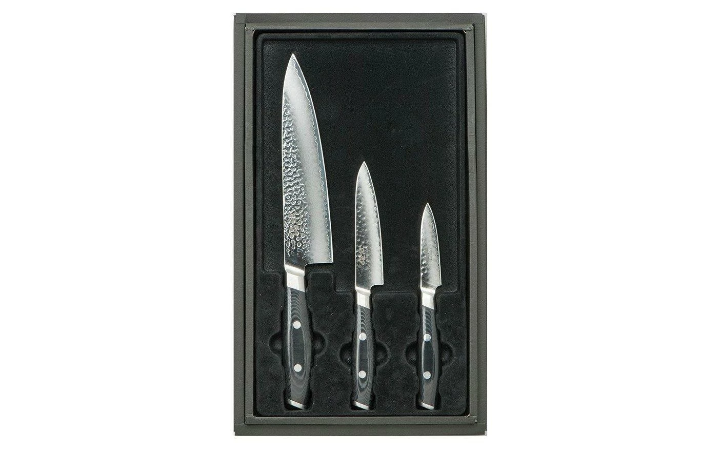 Yaxell Tsuchimon 36754, Set De 3 Couteaux : Couteau De Chef, Couteau Universel Et Couteau à éplucher 3 Yaxell Tsuchimon 36754, Set De 3 Couteaux : Couteau De Chef, Couteau Universel Et Couteau à éplucher
