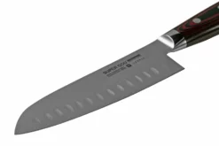 Yaxell Super Gou 37118 Santoku à Alvéoles, Acier Damassé 161 Couches, 16,5 Cm -KNIVESANDTOOLS Soldes YL37118 03 yaxell scaled