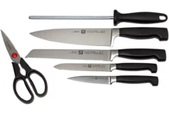 Zwilling Four Star Bloc à Couteaux, 6 Pièces, 35066-000 -KNIVESANDTOOLS Soldes ZW35066 000 04 zwilling messenset zw35066 000 04