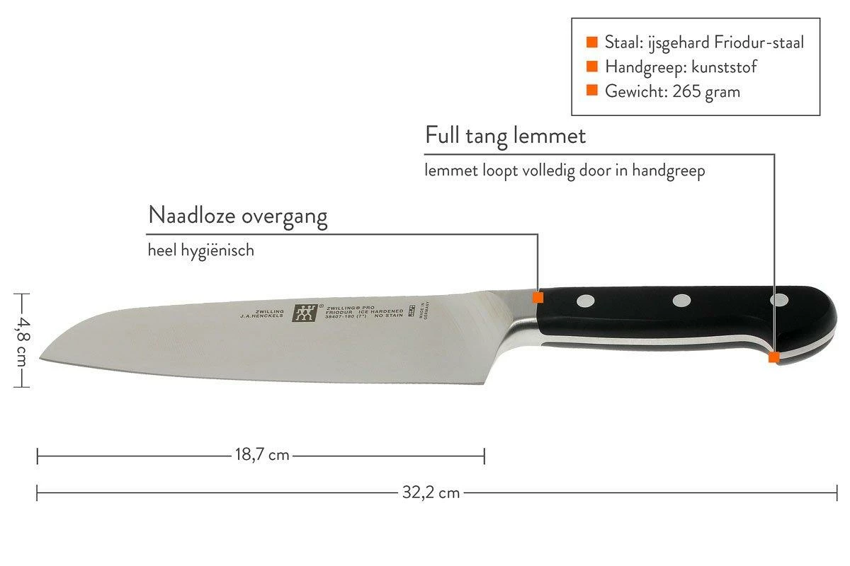 Zwilling 38407-181 Pro Santoku 3 Zwilling 38407-181 Pro Santoku